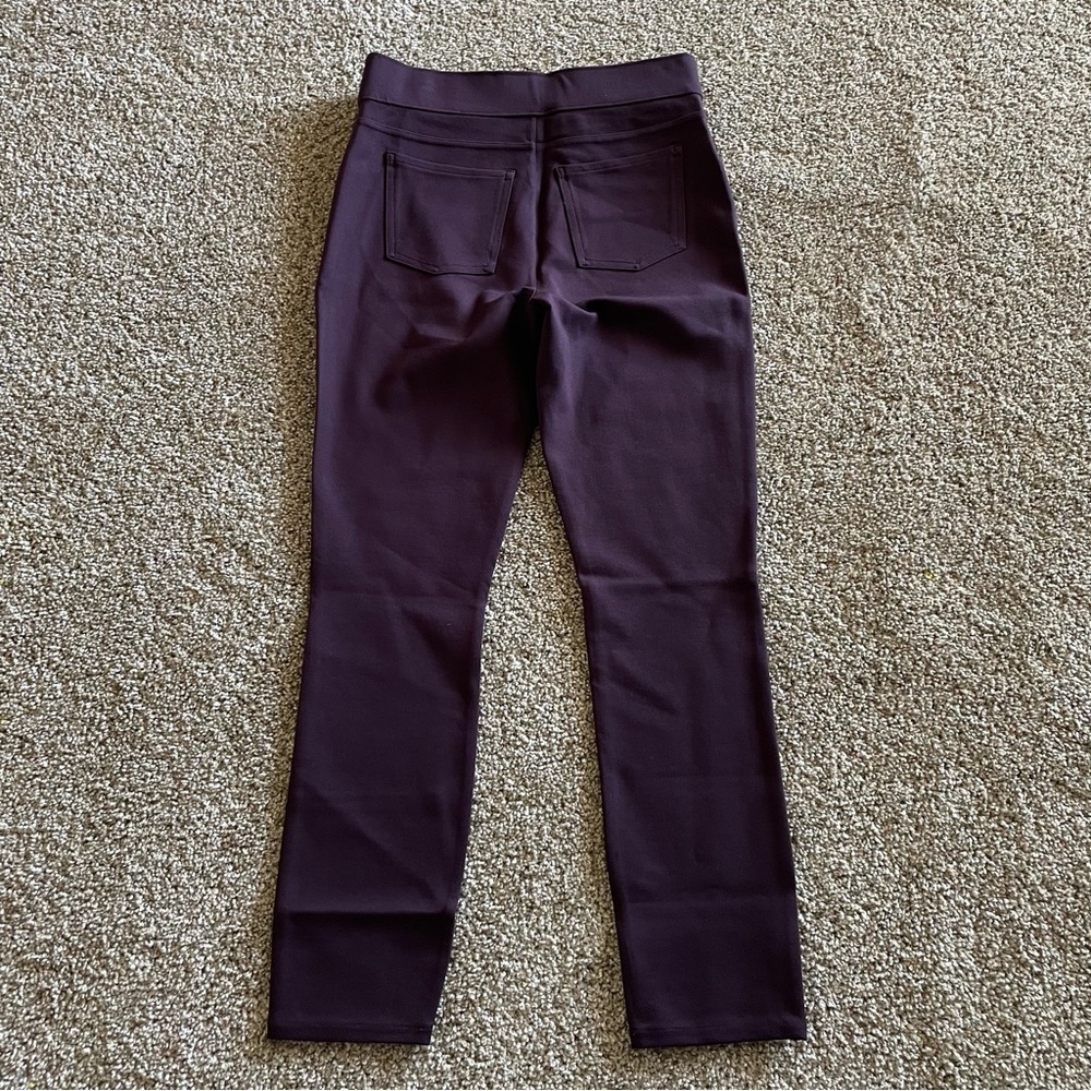 NWOT SPANX The Perfect Pants Women’s M Purple Classic Pull on Trousers 20202R - Picture 5 of 12